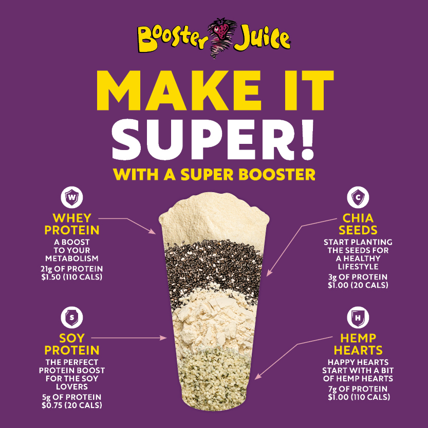 Booster Juice Super Boosters!