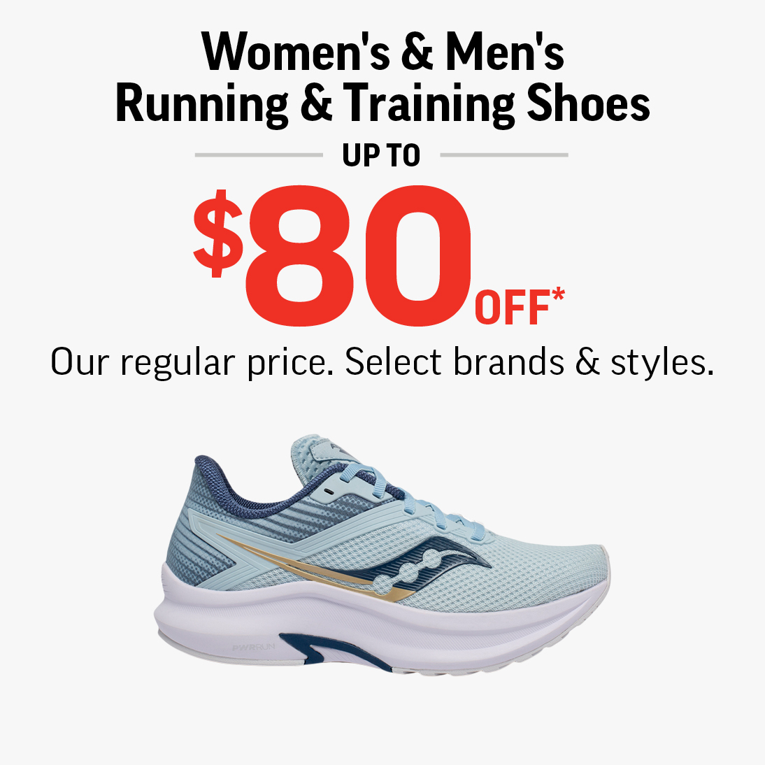 Offer title Women’s & Men’s Running & Training Shoes Up To $80 Off!