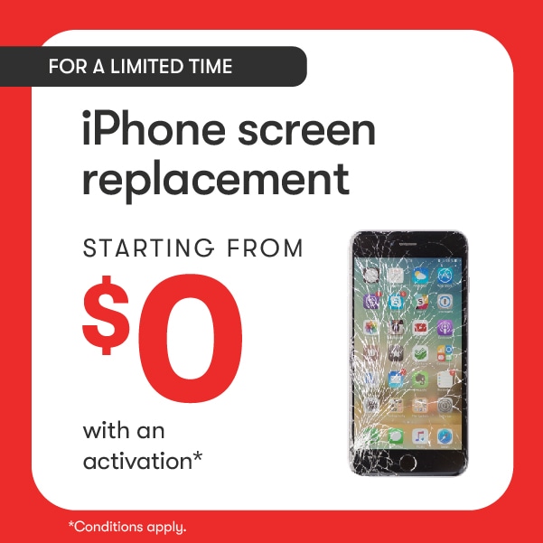 Apple Screen replacement starting from $0.
