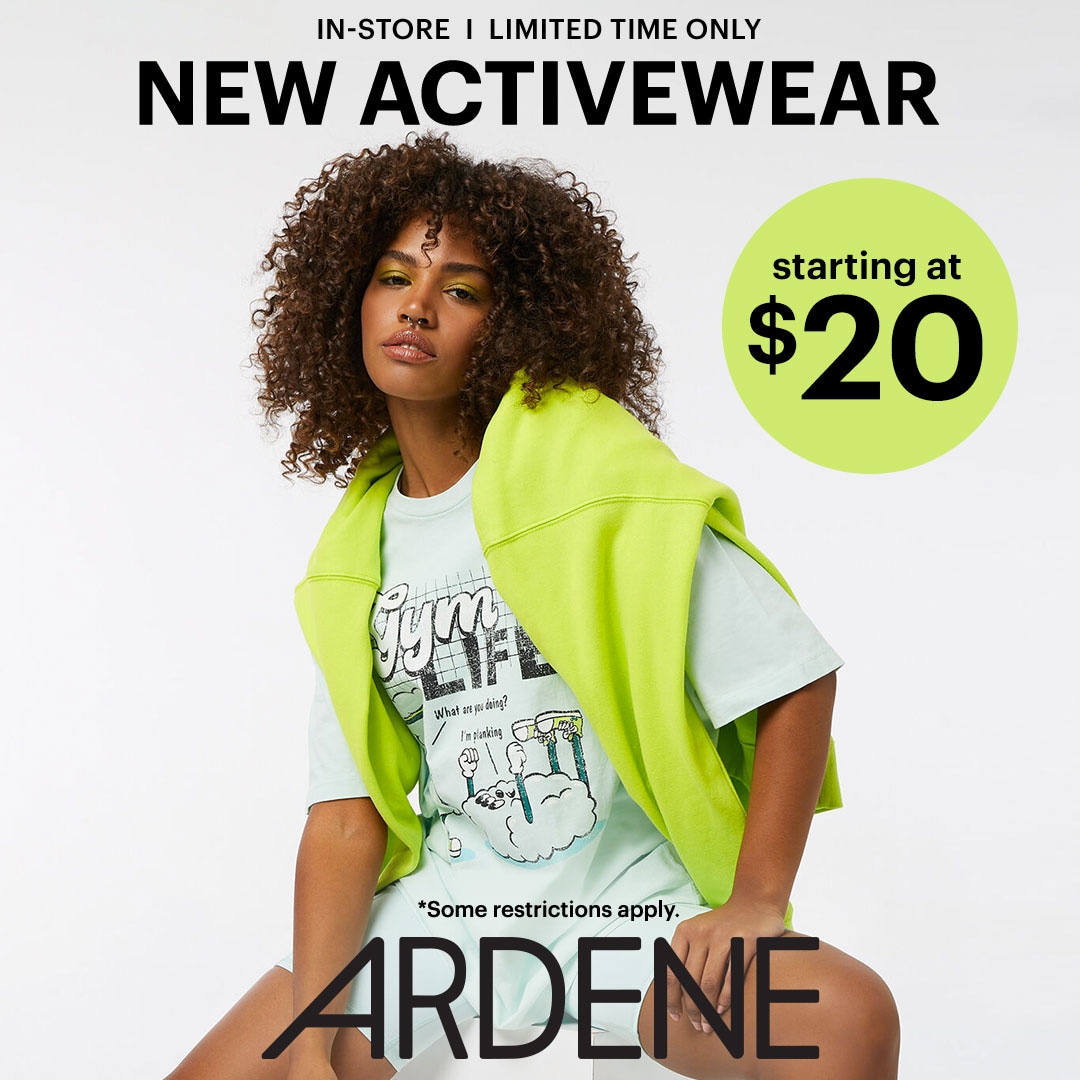 Offer title New activewear starting at $20.